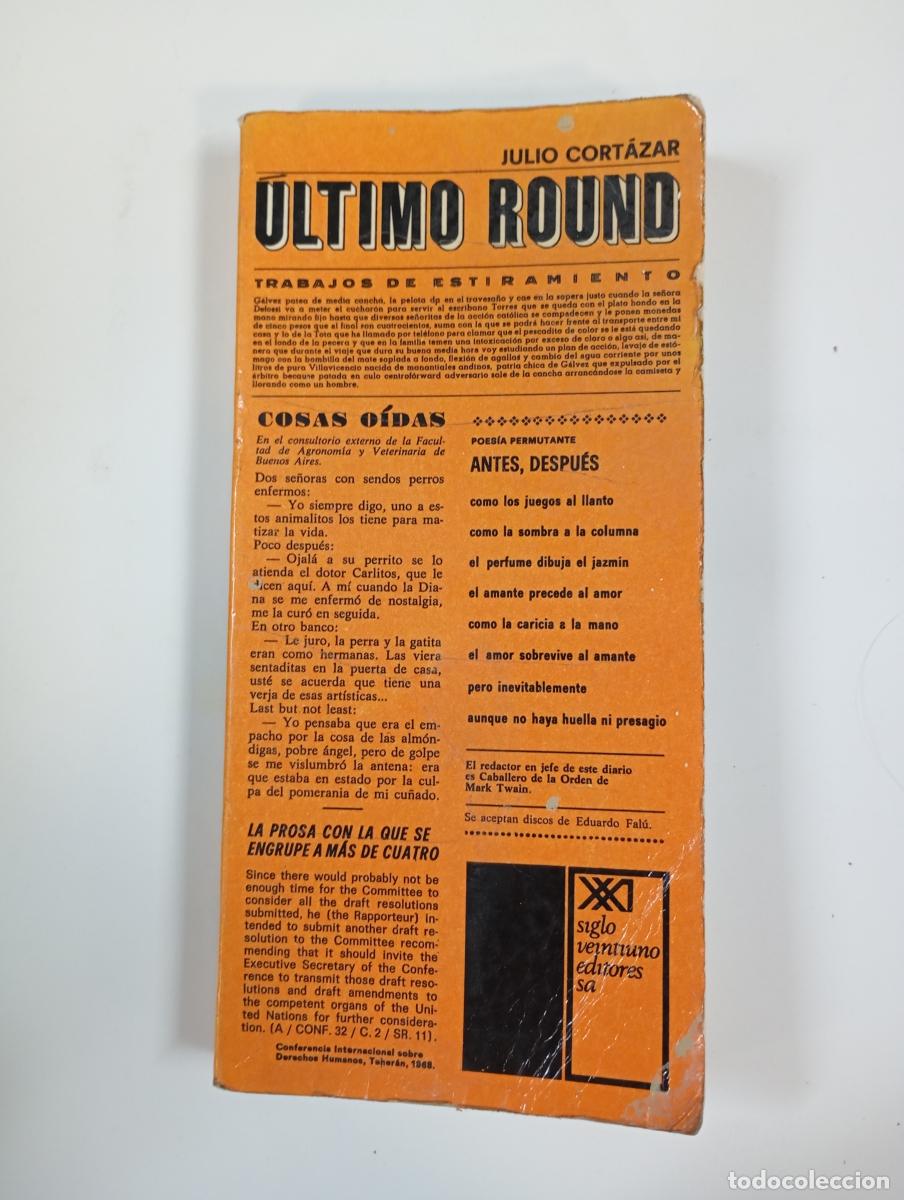 Libros: &Uacute;ltimo round. - Julio Cort&aacute;zar. TDK581 - Foto 1