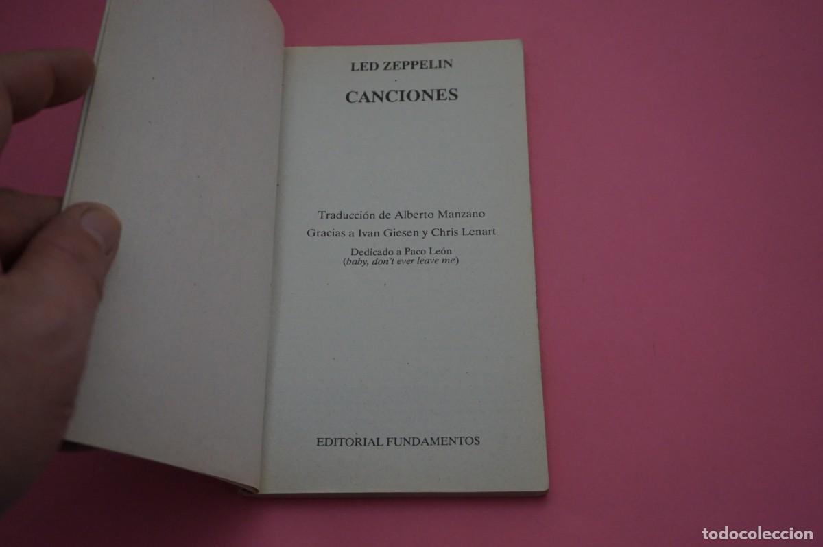 Libros: M2E/ LED ZEPPELIN - CANCIONES / EDICION ESPIRAL - Foto 2