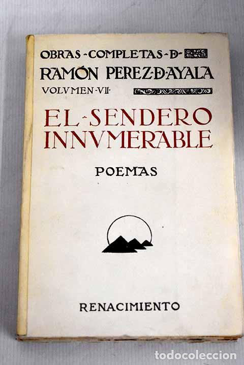 Libros: El sendero innumerable.- P&eacute;rez de Ayala, Ram&oacute;n - Foto 1