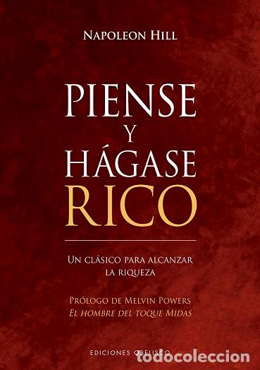 Libros: PIENSE Y H&Aacute;GASE RICO TELA (N.E.) - HILL, NAPOLEON, - Foto 1