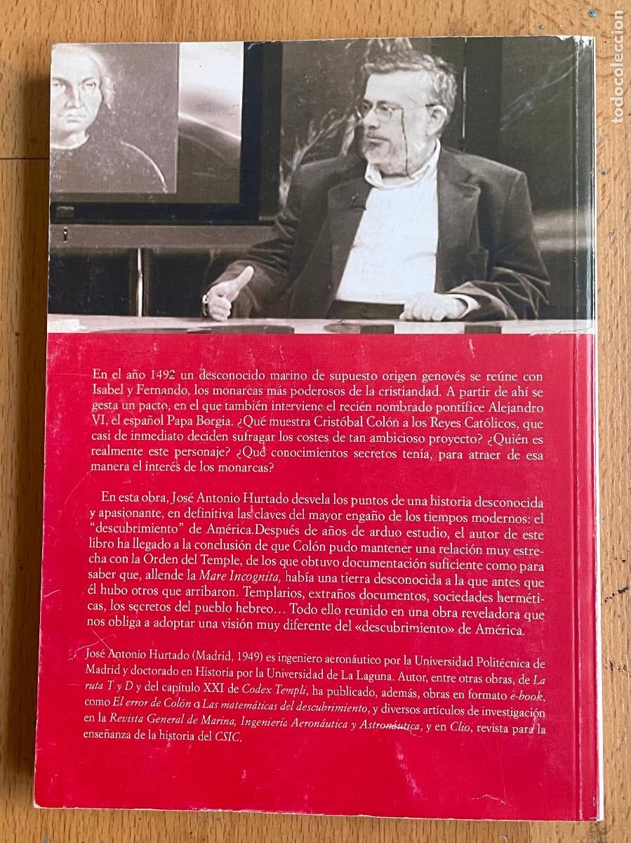 Libros: COLON Y LA CARTA TEMPLARIA, Jose Antonio Hurtado - Foto 2