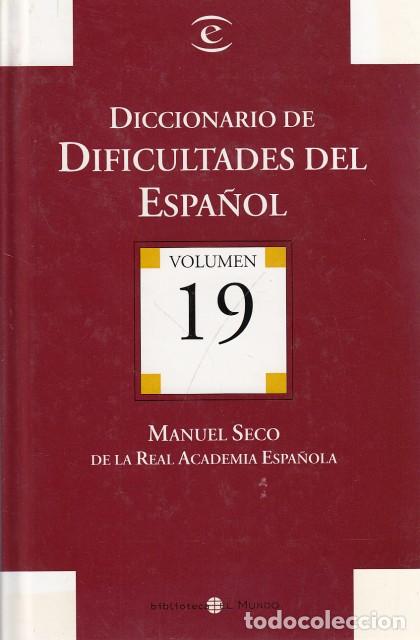 Libros: DICCIONARIO DE DIFICULTADES DEL ESPA&Ntilde;OL - SECO, MANUEL - Foto 1