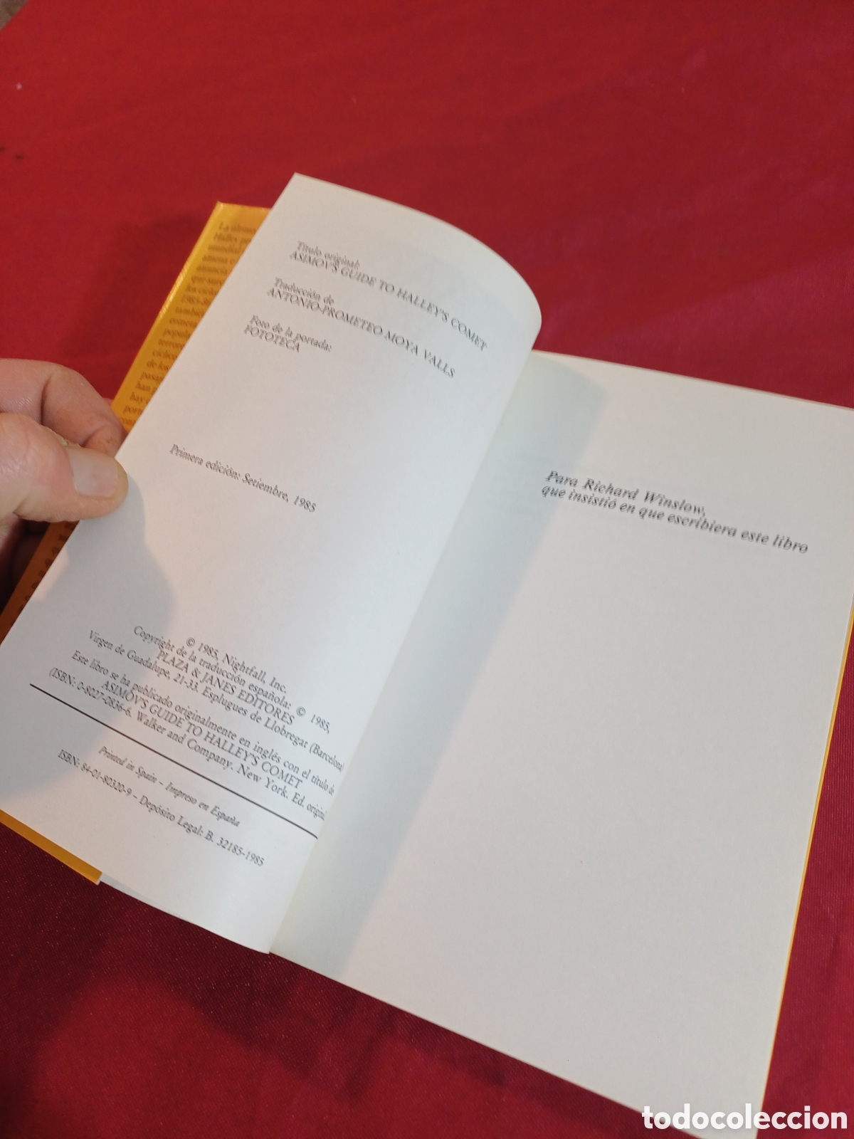Libros: LIBRO, EL COMETA HALLEY, ISAAC ASIMOV, PRIMERA EDICI&Oacute;N 1985 - Foto 5