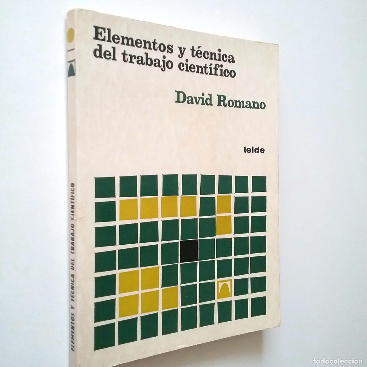 Libros: David Romano - Elementos y t&eacute;cnica del trabajo cient&iacute;fico - Foto 1