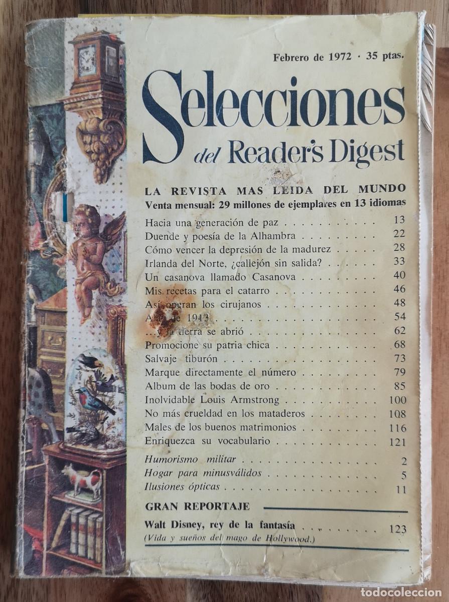 Libros: SELECCIONES DEL READERS DIGEST - Febrero 1972 - Foto 1