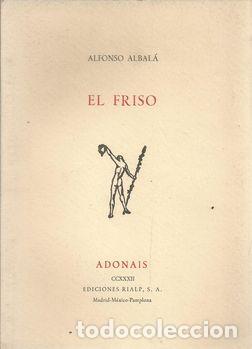 Libros: EL FRISO - ALBAL&Aacute;, ALFONSO - Foto 1