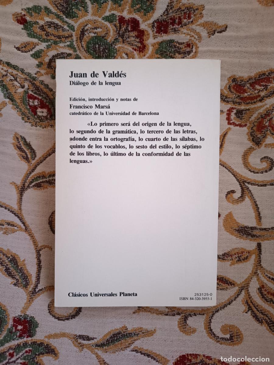 Libros: Di&aacute;logo de la lengua / Juan de Vald&eacute;s / Planeta - Foto 2