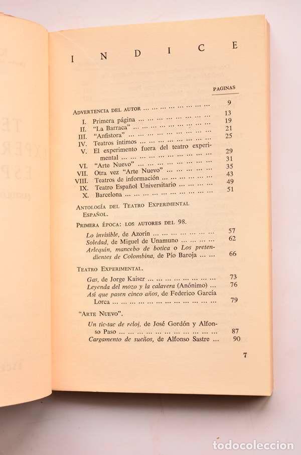 Libros: Teatro experimental espa&ntilde;ol (antolog&iacute;a e historia) - GORD&Oacute;N, Jos&eacute; - Foto 4