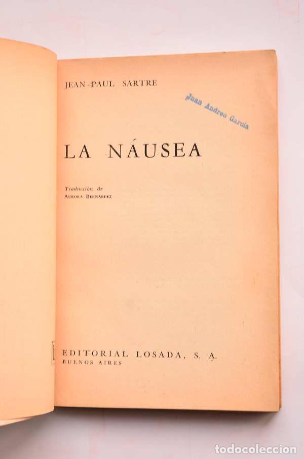 Libros: La N&aacute;usea - SARTRE, Jean-Paul - Foto 2