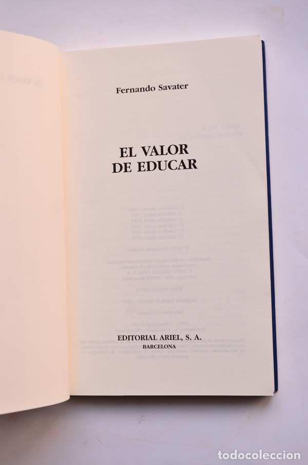 Libros: El valor de educar - SAVATER, Fernando - Foto 2