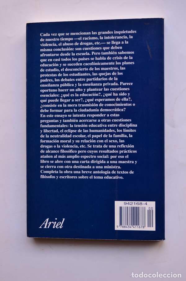 Libros: El valor de educar - SAVATER, Fernando - Foto 3