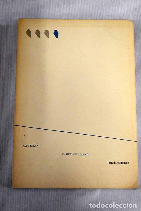 Libros: Cambio de aliento: Celan, Paul.- Celan, Paul - Foto 1