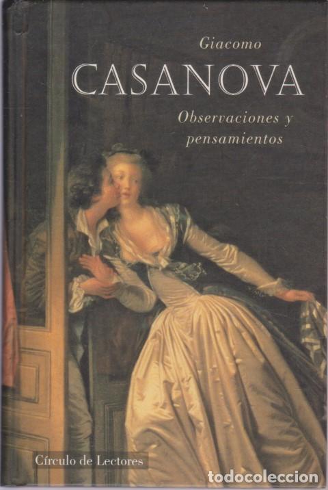 Libros: OBSERVACIONES Y PENSAMIENTOS - GIACOMO CASANOVA - Foto 1