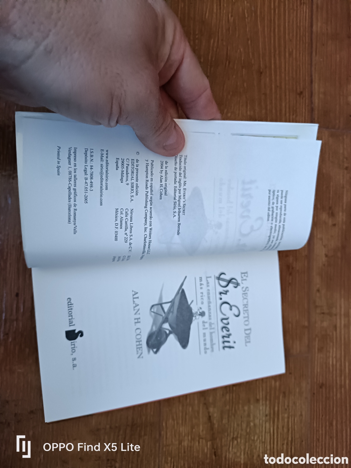 Libros: Libro El Secreto del Sr. Everit -Alan H. Cohen- Ed. Siro - Foto 4