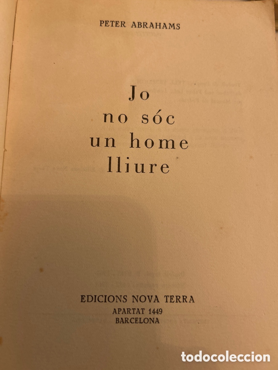 Libros: Jo no s&oacute;c un home lliure. Peter Abrahams. Actituds - Foto 2