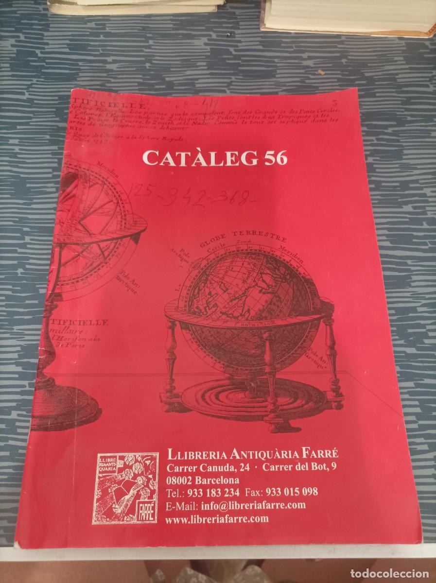 Libros: CATALEG 56, LIBRER&Iacute;A ANTICUARIA FARRE,ENERO 2004,52 P&Aacute;G.