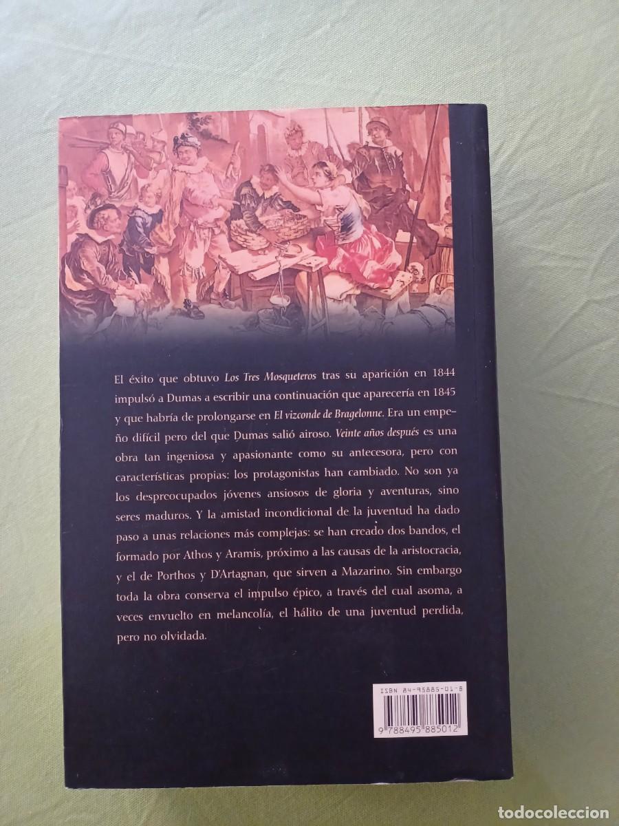 Libros: ALEJANDRO DUMAS / VEINTE A&Ntilde;OS DESPUES. - Foto 2