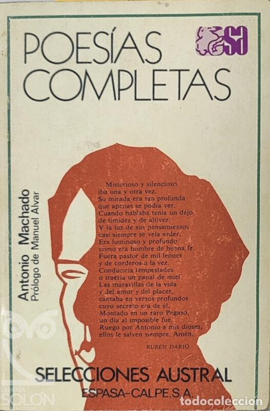 Libros: Poes&iacute;as completas - Antonio Machado - Foto 1