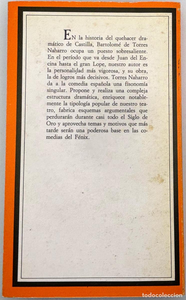 Libros: Torres - Torres Naharro, Bartolom&eacute; de - Foto 2