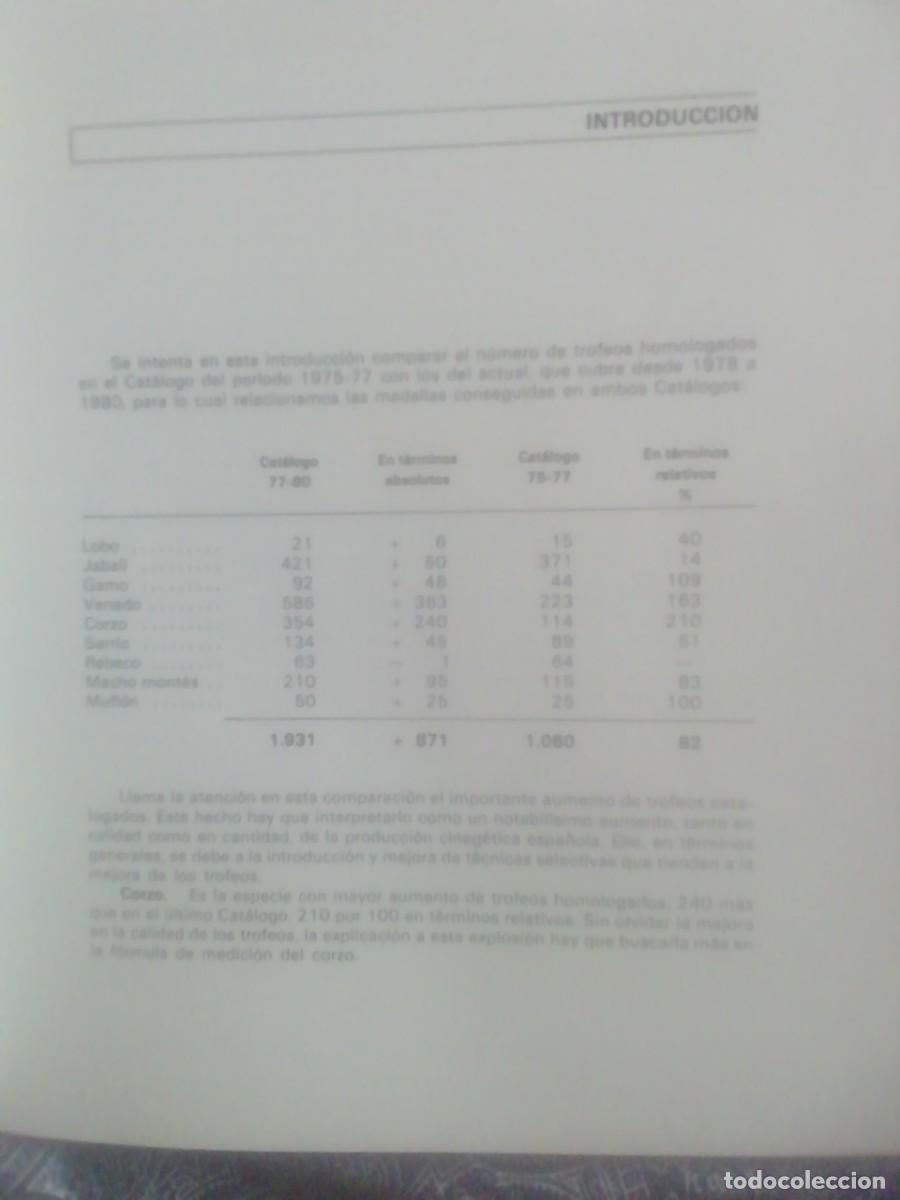 Libros: CAT&Aacute;LOGO DE TROFEOS DE CAZA. 1978-1980 - Foto 5