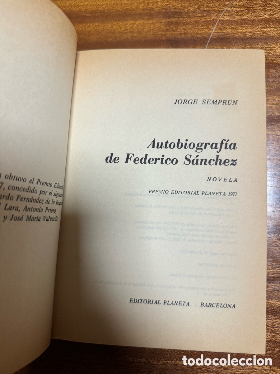 Libros: Autobiograf&iacute;a de Federico S&aacute;nchez - Foto 6
