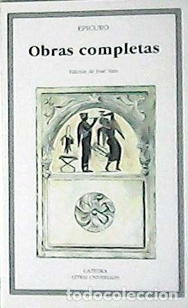 Libros: EPICURO.- - Obras completas. Traducci&oacute;n de Jos&eacute; Vara. - Foto 5