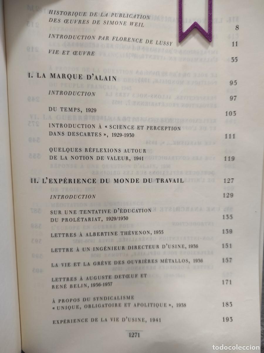 Libros: Oeuvres - Weil, Simone - Foto 2