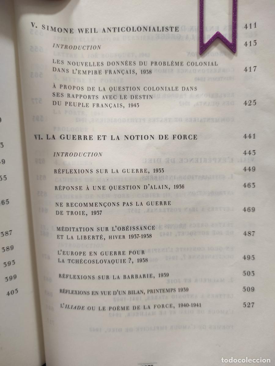 Libros: Oeuvres - Weil, Simone - Foto 4