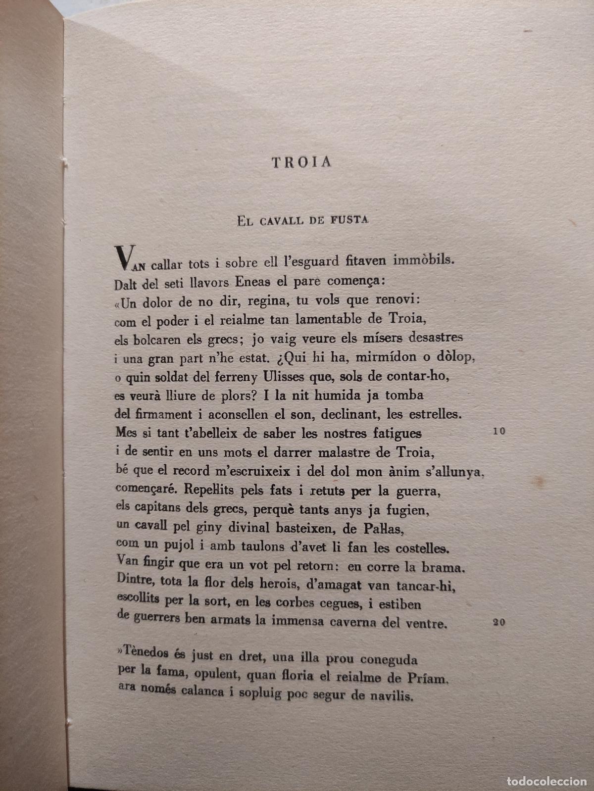 Libros: L&acute;ENEIDA - VIRGILI - Editorial Alpha, Barcelona, 1958 - Foto 3