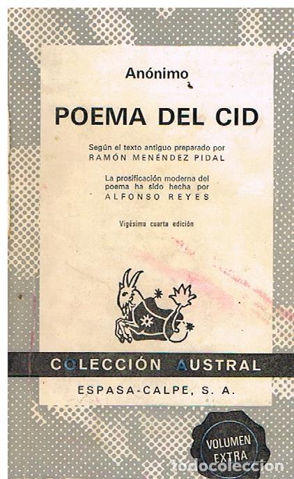 Libros: POEMA DEL MIO CID - Anonimo - Foto 1