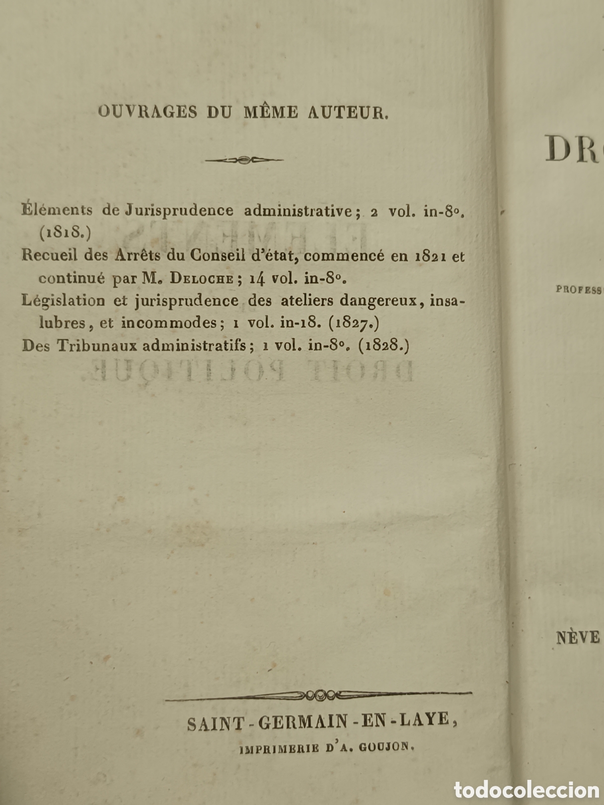 Libros: Libro Antiguo franc&eacute;s 1833 - Foto 2