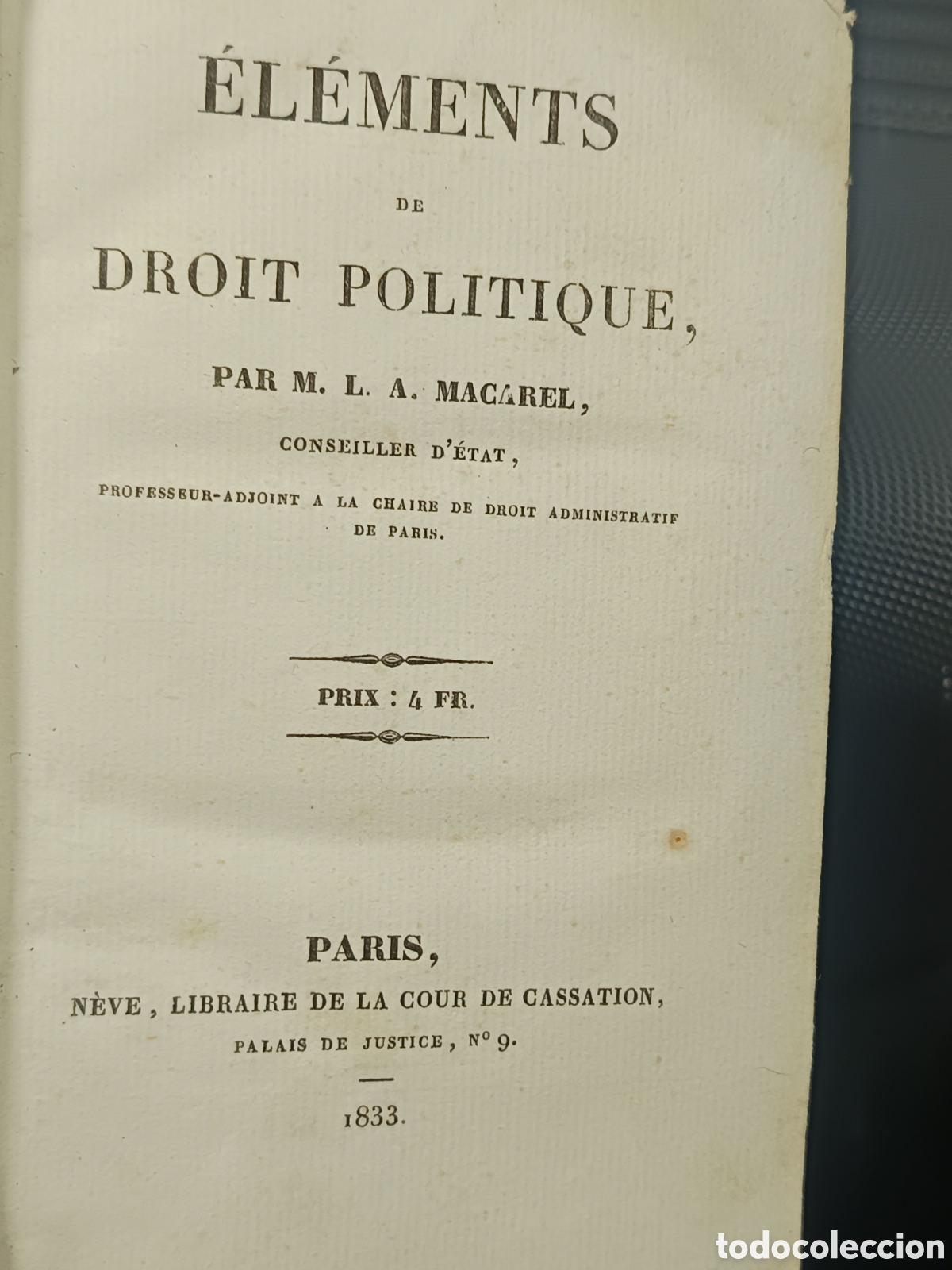 Libros: Libro Antiguo franc&eacute;s 1833 - Foto 4