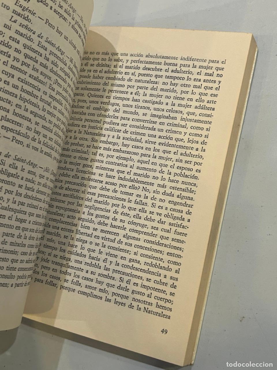 Libros: Marqu&eacute;s de Sade - La filosof&iacute;a del camer&iacute;n - Foto 2