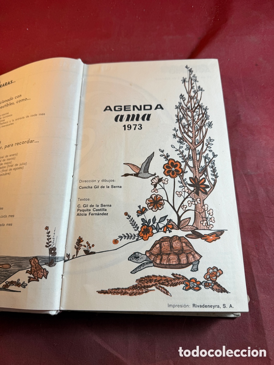 Libros: AGENDA AMA 1973 animales, comestibles&hellip; - Foto 2
