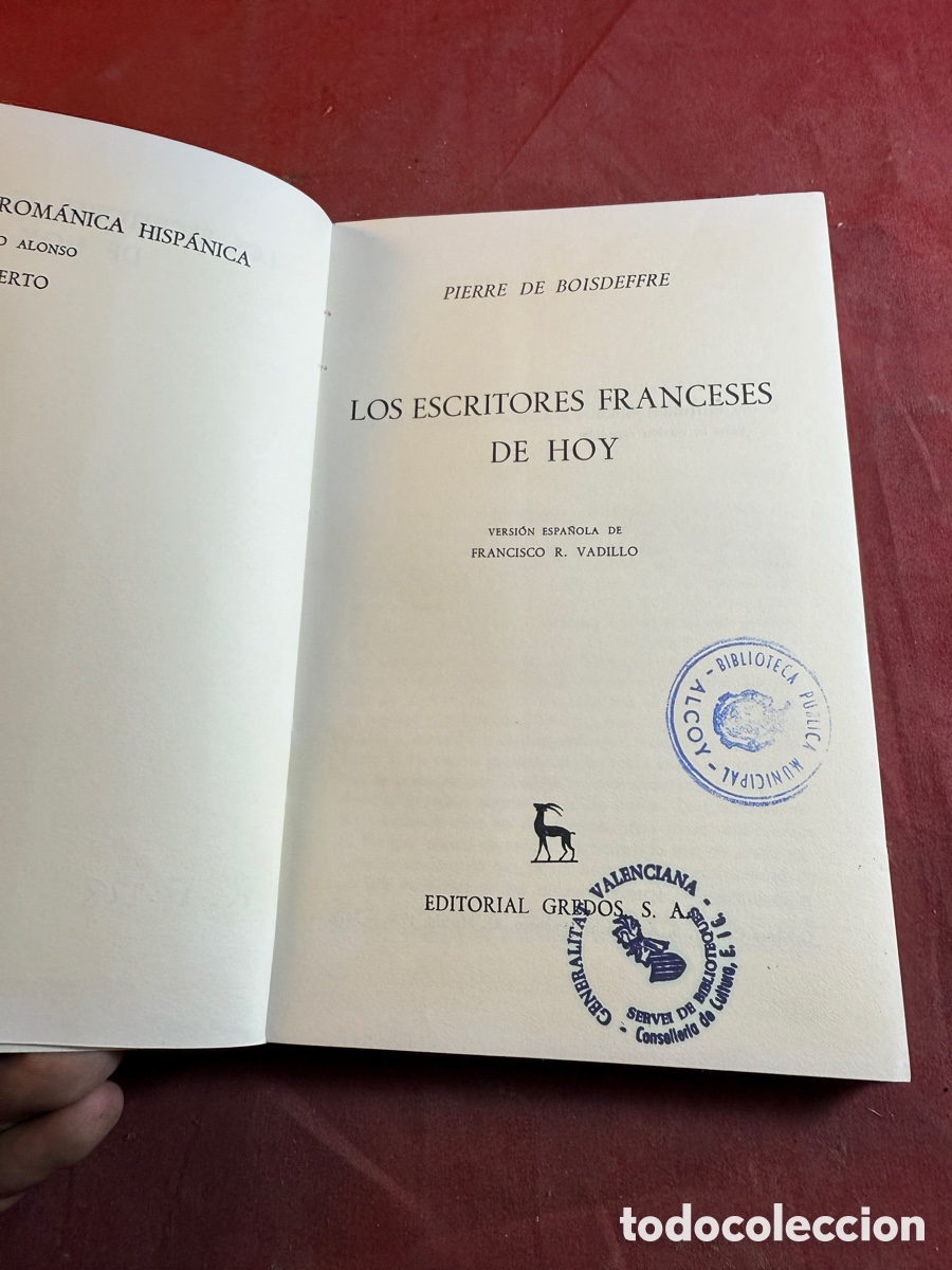 Libros: LOS ESCRITORES FRANCESES DE HOY - Foto 2