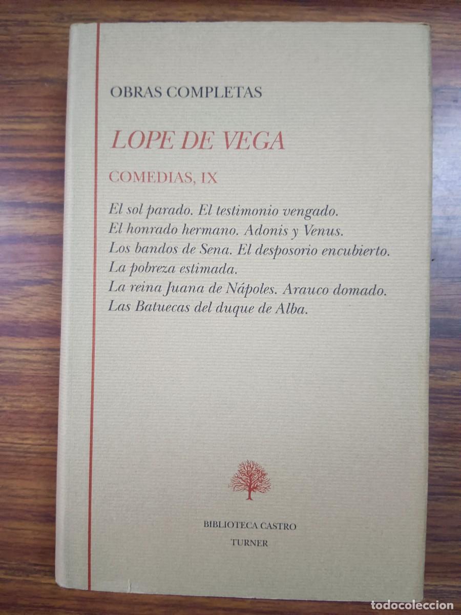 Libros: OBRAS COMPLETAS - COMEDIAS, IX - Lope de Vega - Foto 1