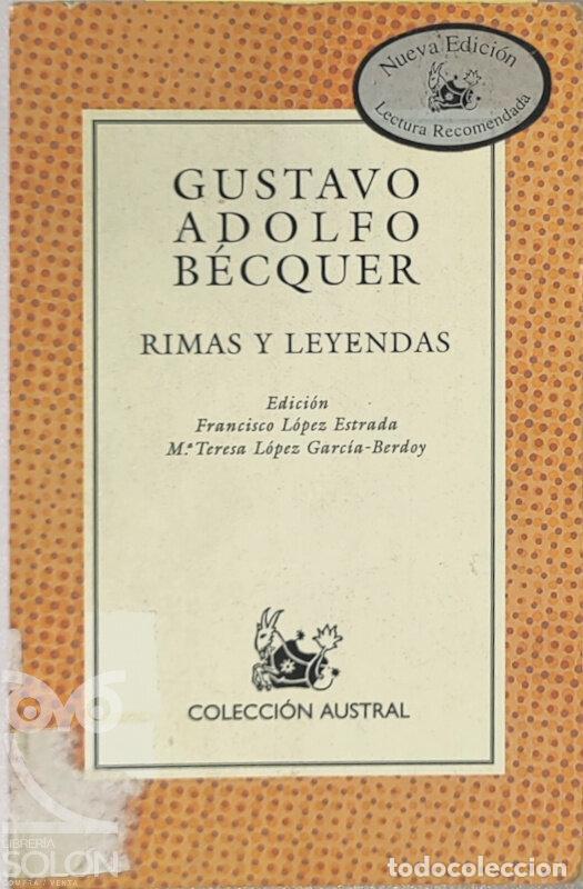 Libros: Rimas y Leyendas - Gustavo Adolfo B&eacute;cquer - Foto 1
