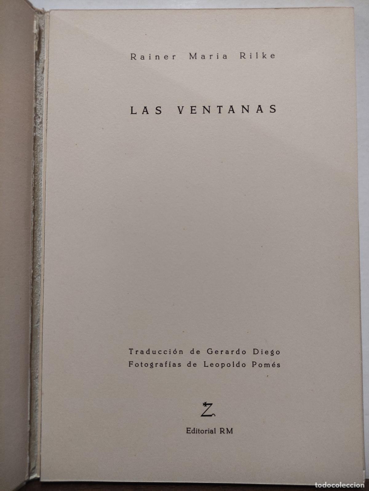 Libros: LAS VENTANAS - RAINER MARIA RILKE - Foto 3