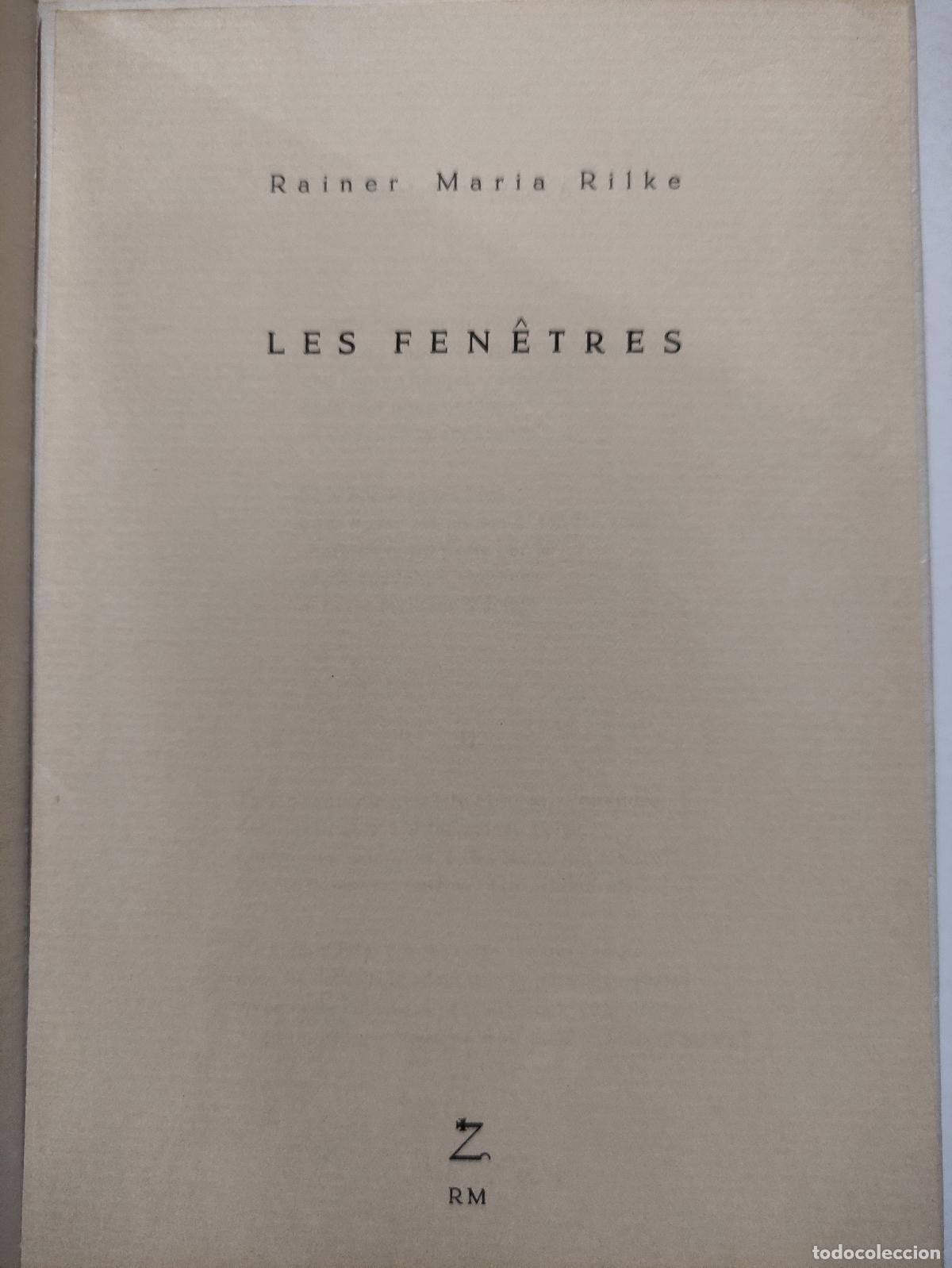 Libros: LAS VENTANAS - RAINER MARIA RILKE - Foto 5
