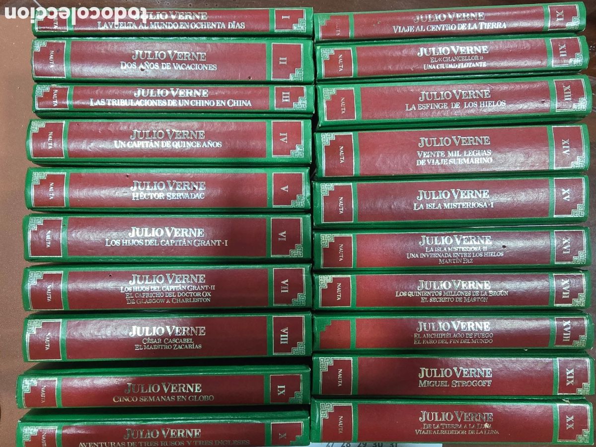 Libros: JULIO VERNE EDICIONES NAUTA COLECCI&Oacute;N DE 20 TOMOS - Foto 1