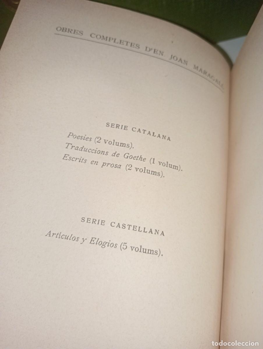 Libros: Obras completas de Joan Maragall - Foto 4