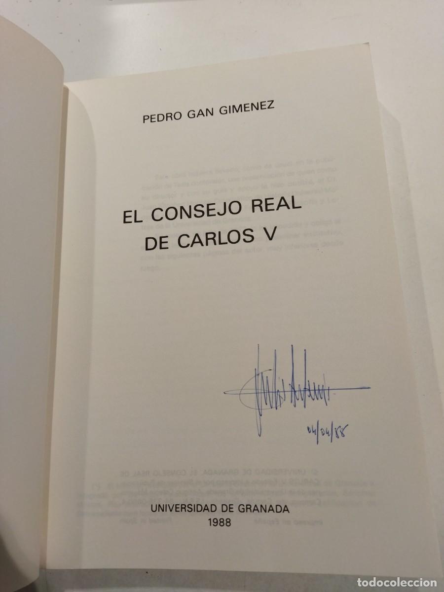 Libros: EL CONSEJO REAL DE CARLOS V - GAN GIMENEZ, PEDRO - Foto 3