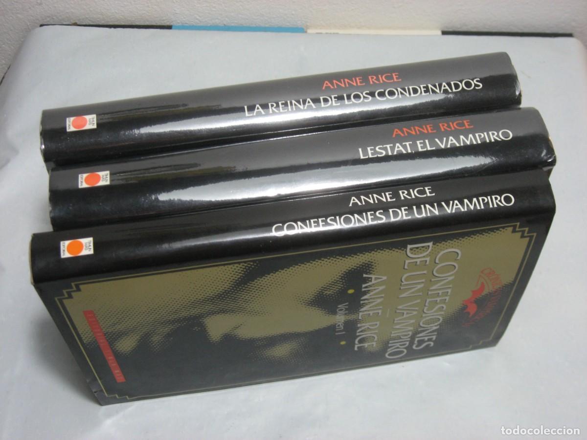 Libros: CR&Oacute;NICAS VAMP&Iacute;RICAS. 3 Tomos - Anne Rice - Foto 2