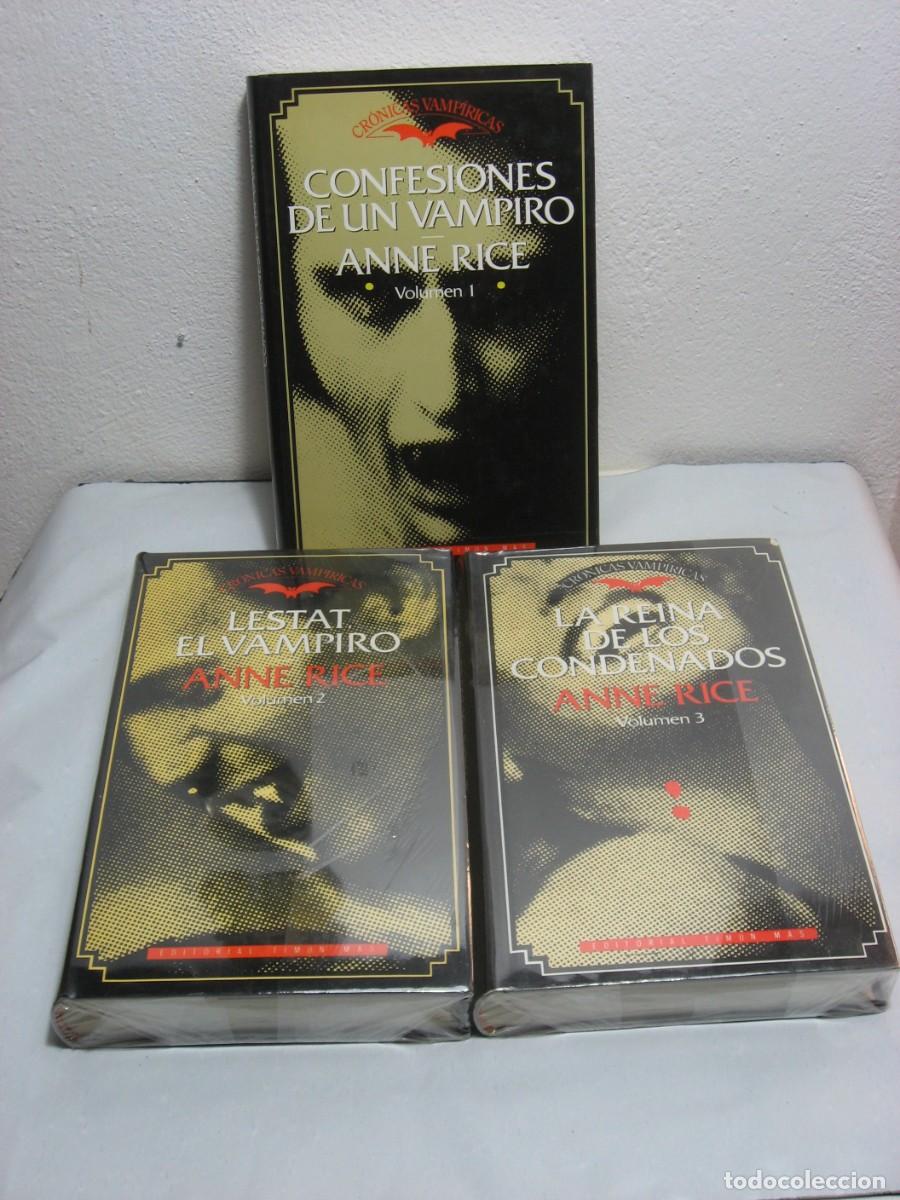Libros: CR&Oacute;NICAS VAMP&Iacute;RICAS. 3 Tomos - Anne Rice - Foto 1