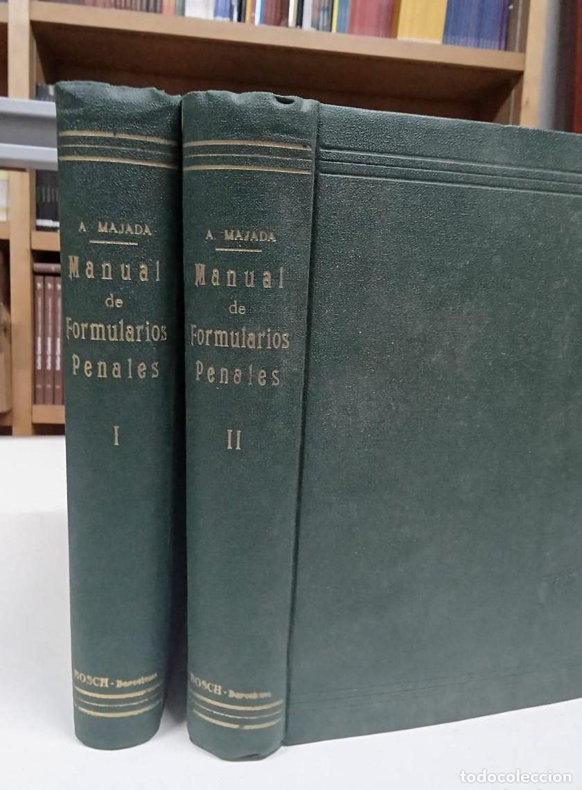 Libros: MANUAL DE FORMULARIOS PENALES. 2 TOMOS - MAJADA, Arturo (B) - - Foto 1