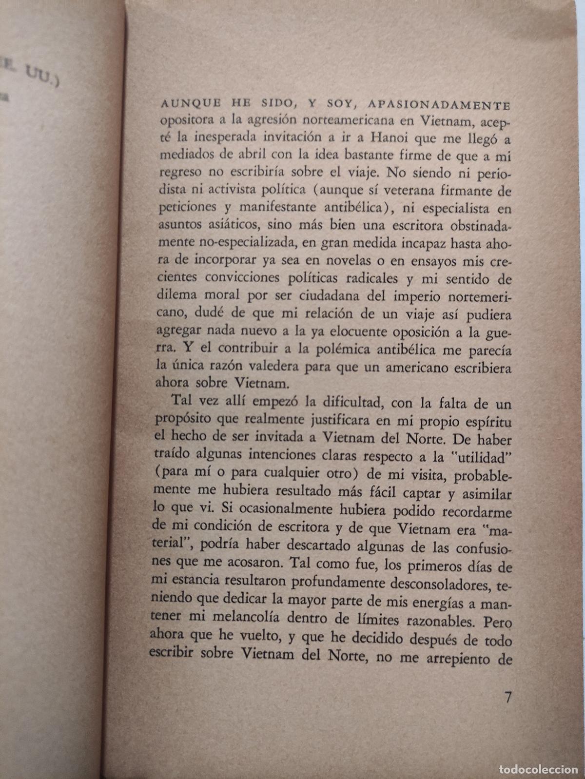 Libros: VIAJE A HANOI - SUSAN SONTAG - Foto 2