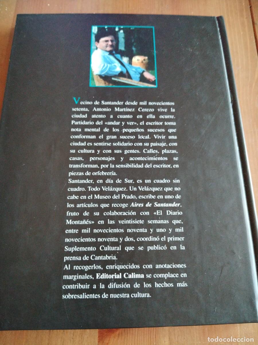 Libros: Aires de Santander -Antonio Mart&iacute;nez cerezo - Foto 3