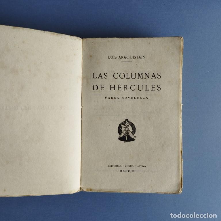 Libros: Las Columnas de H&eacute;rcules. Farsa novelesca. - Araquista&iacute;n, Luis. - Foto 2