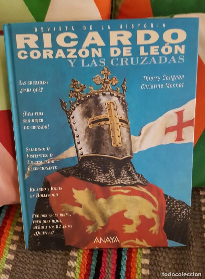 Libros: RICARDO CORAZ&Oacute;N DE LEON Y LAS CRUZADAS - ANAYA - - - Foto 1