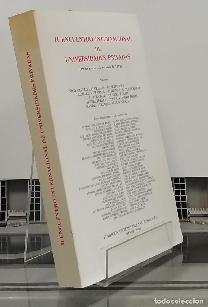 Libros: II Encuentro Internacional de Universidades Privadas. 29 de marzo 2 de abril de 1993 - I&ntilde;igo Cavero